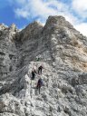 Tratto più facile della ferrata