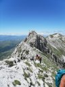 Il tratto aereo ed esposto tra Cima G.P. II e Pizzo Cefalone