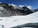 Il ghiacciaio subito sotto il Cho La Pass