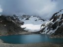 La splendida Laguna de los tres (glaciares)
