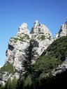 I contrafforti rocciosi del San Sebastiano