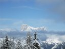 La Marmolada emerge dalle nuvole