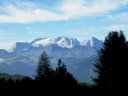 La Marmolada, con i miseri resti del ghiacciaio