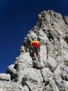Breve tratto attrezzato per raggiungere il Sasso delle Dieci (m 3026)