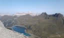 Il Lago di Fedaia con il Sella sullo sfondo