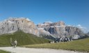 Vista sui bastioni del versante ovest del Sella