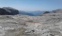 L'aspetto lunare del plateau sommitale del Sella