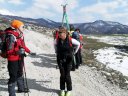 La temeraria Antonella alla sua prima scialpinistica