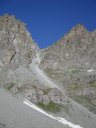 Il Passo delle Sagnette visto dal basso