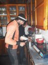 Preparazione della carbonara a Khumjung