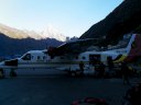 L'aereo che ci riporta a Kathmandu