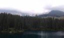 Il Lago di Carezza, purtroppo senza la vista del Latemar